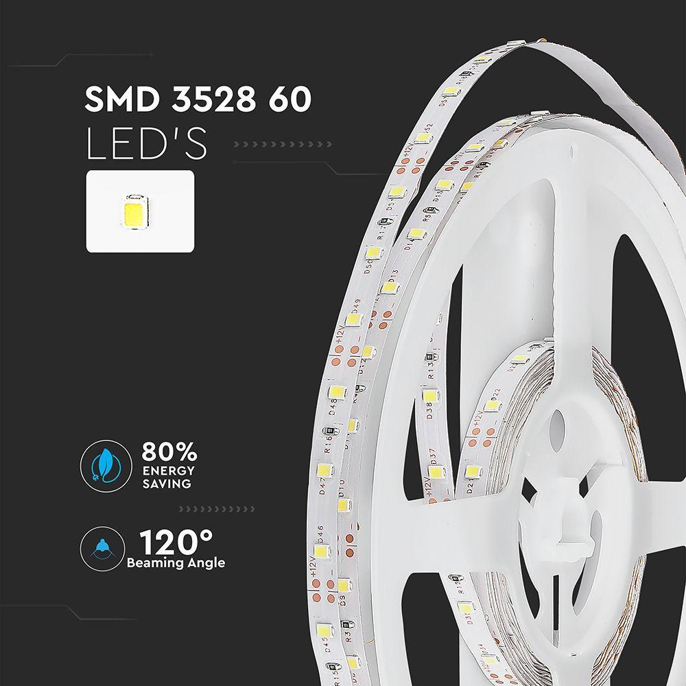 VT-3528 60 3.6W LED STRIP LIGHT YELLOW IP20(5M/ROLL)(PRICE PER M)