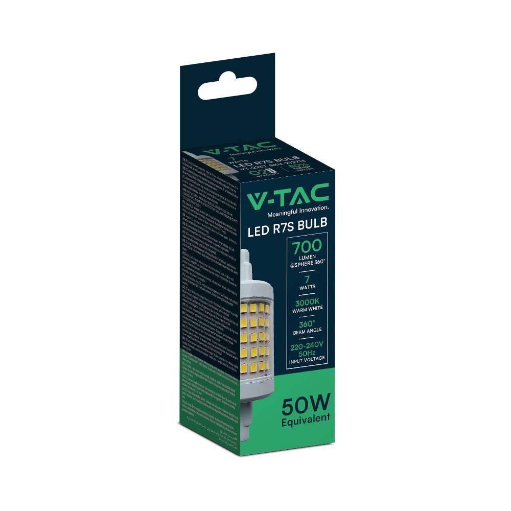 VT-2237 7W R7S LED PLASTIC BULB 4000K