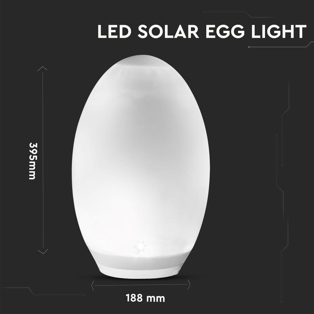 VT-7815 LED SOLAR EGG LIGHT RGB+WW