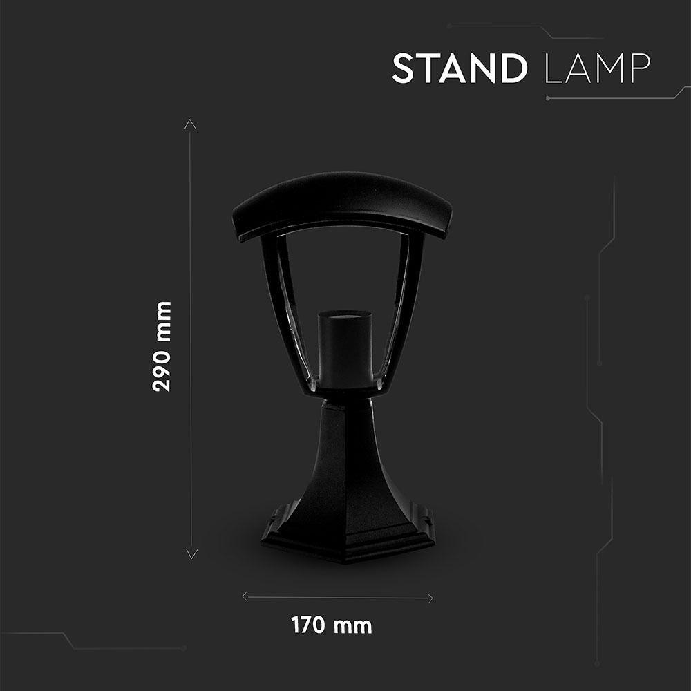 VT-734 E27 STAND LAMP- BLACK