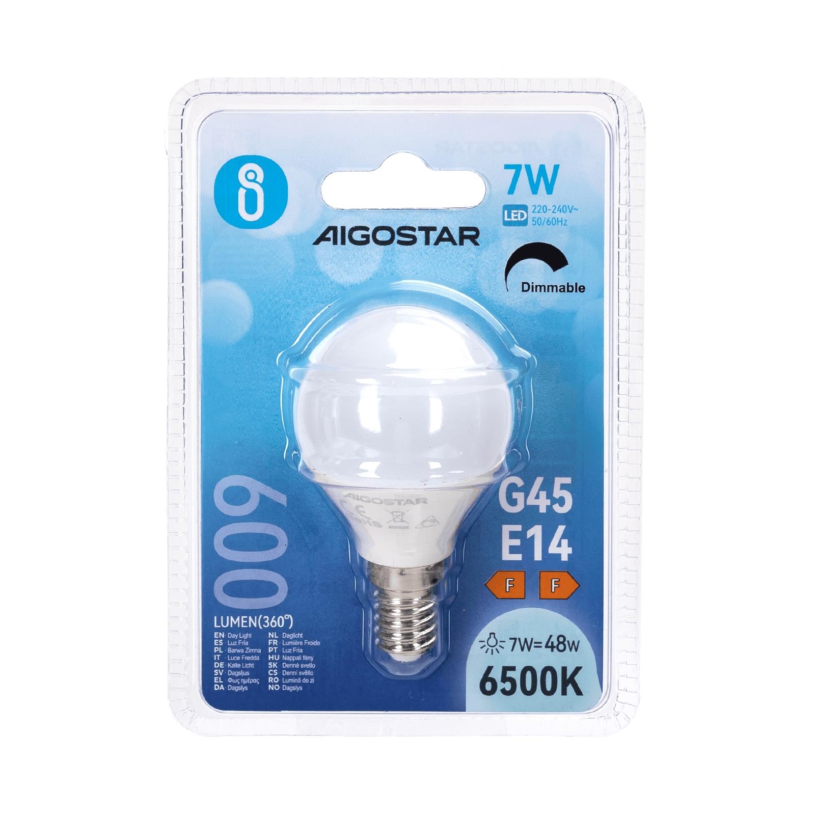 LED dimmable bulb G45 E14 7W 6500K