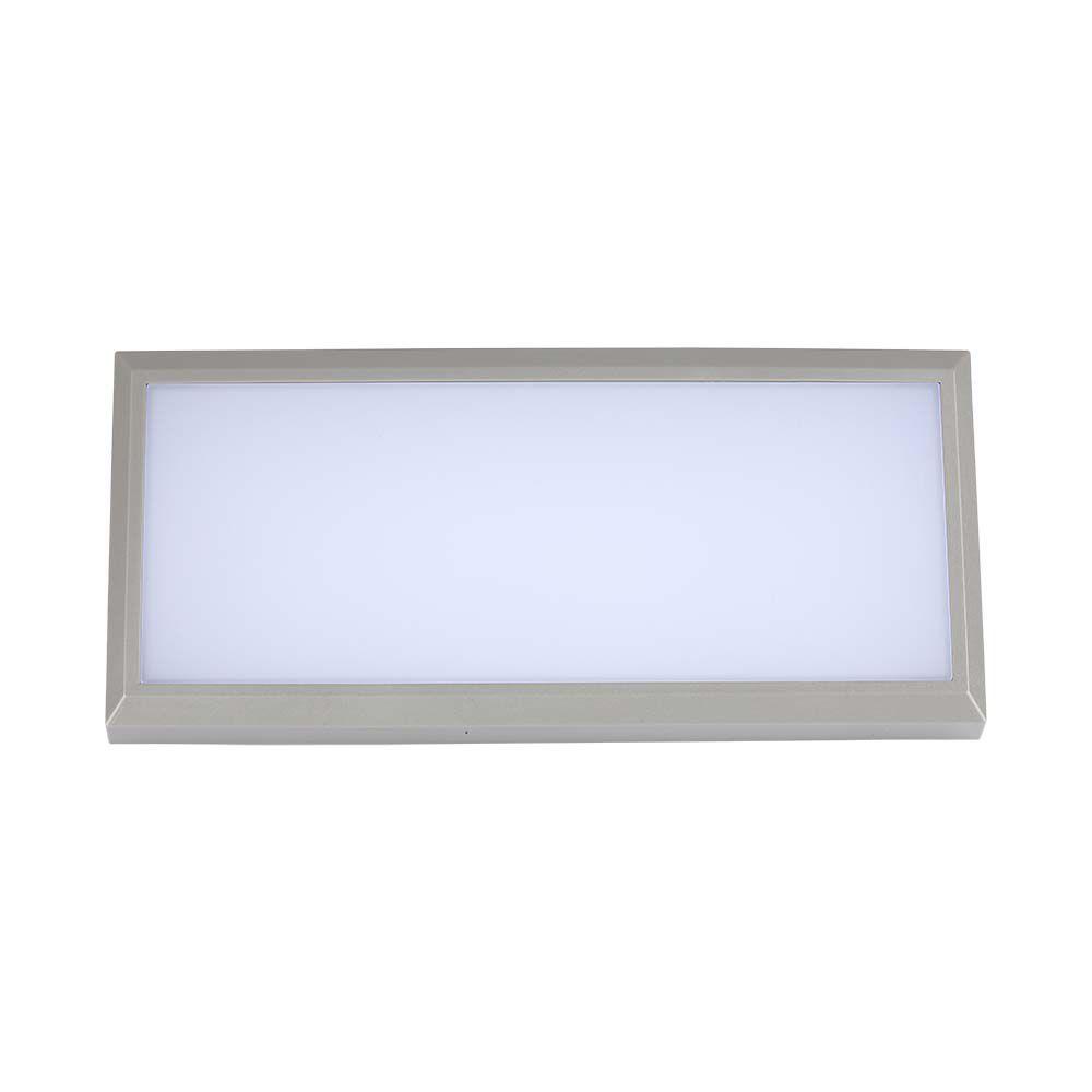 12W Lampa ścienna LED, Ukośna, Barwa:3000K, Obudowa: Szara, VTAC, SKU 218233