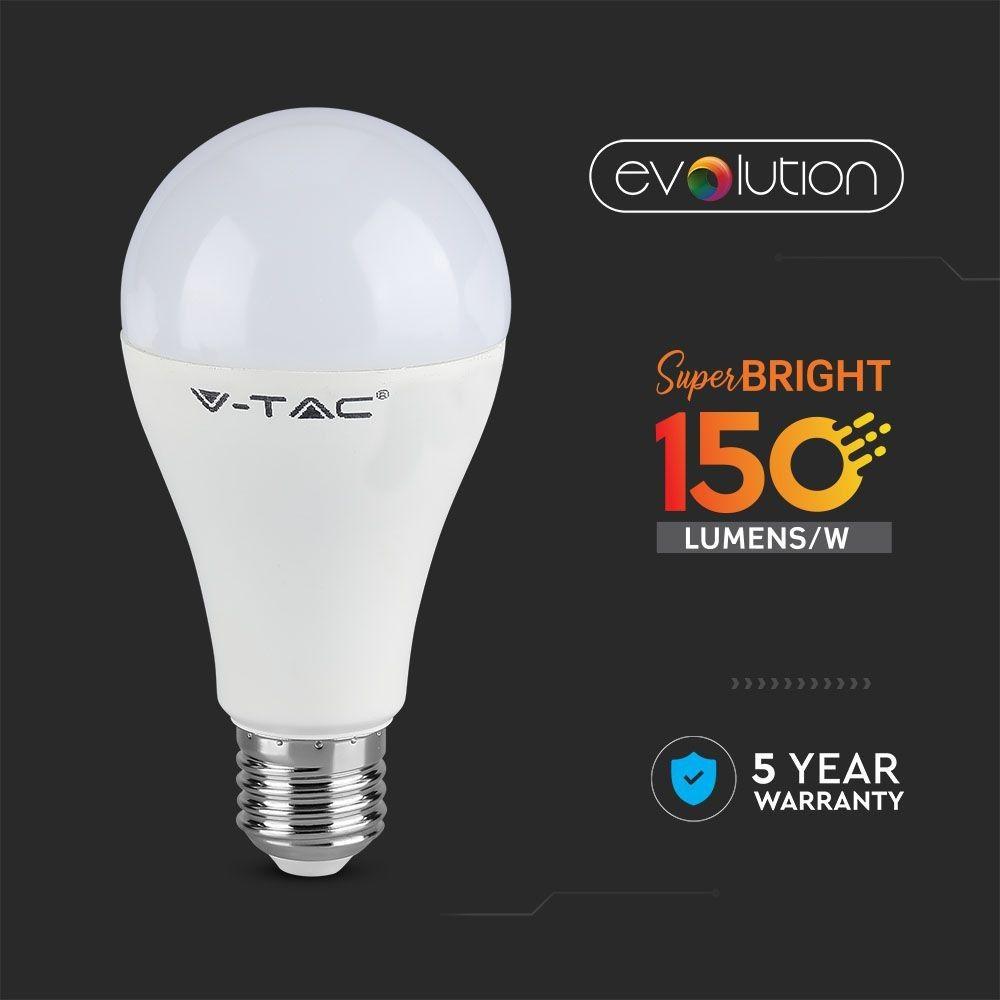 VT-2315 15W A65 LED PLASTIC BULB 3000K E27(150LM/WATT)