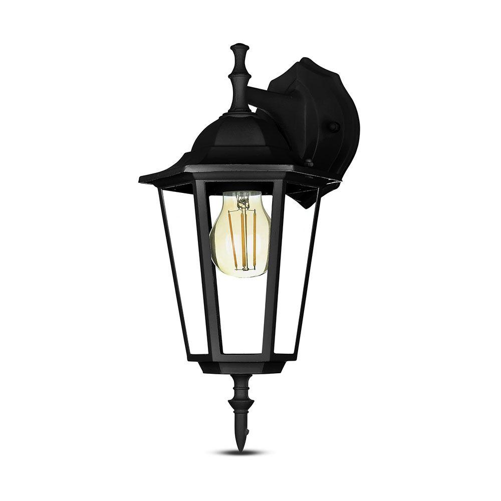 VT-750 E27 WALL LAMP -MATT BLACK (DOWN)