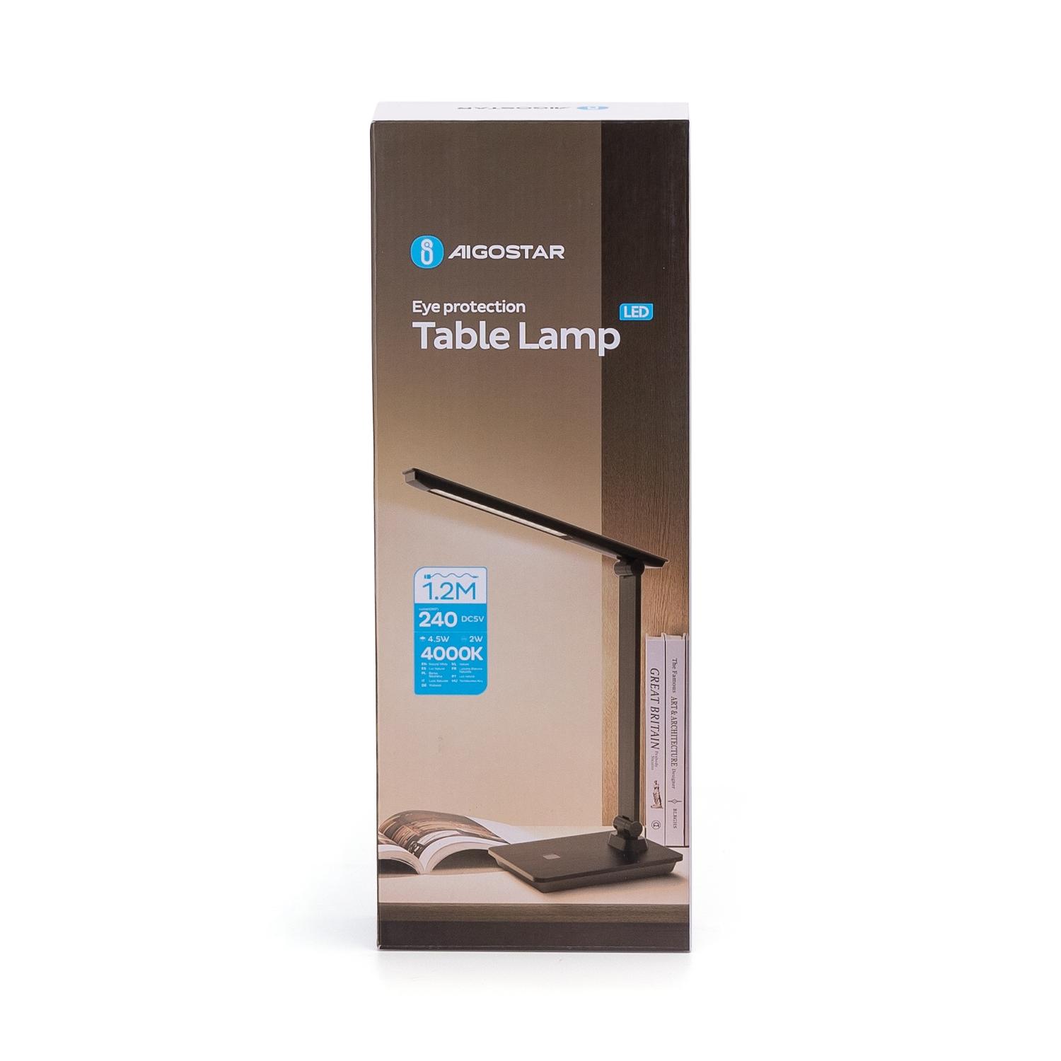 LED Foldable Table Lamp Black 4.5W 4000K