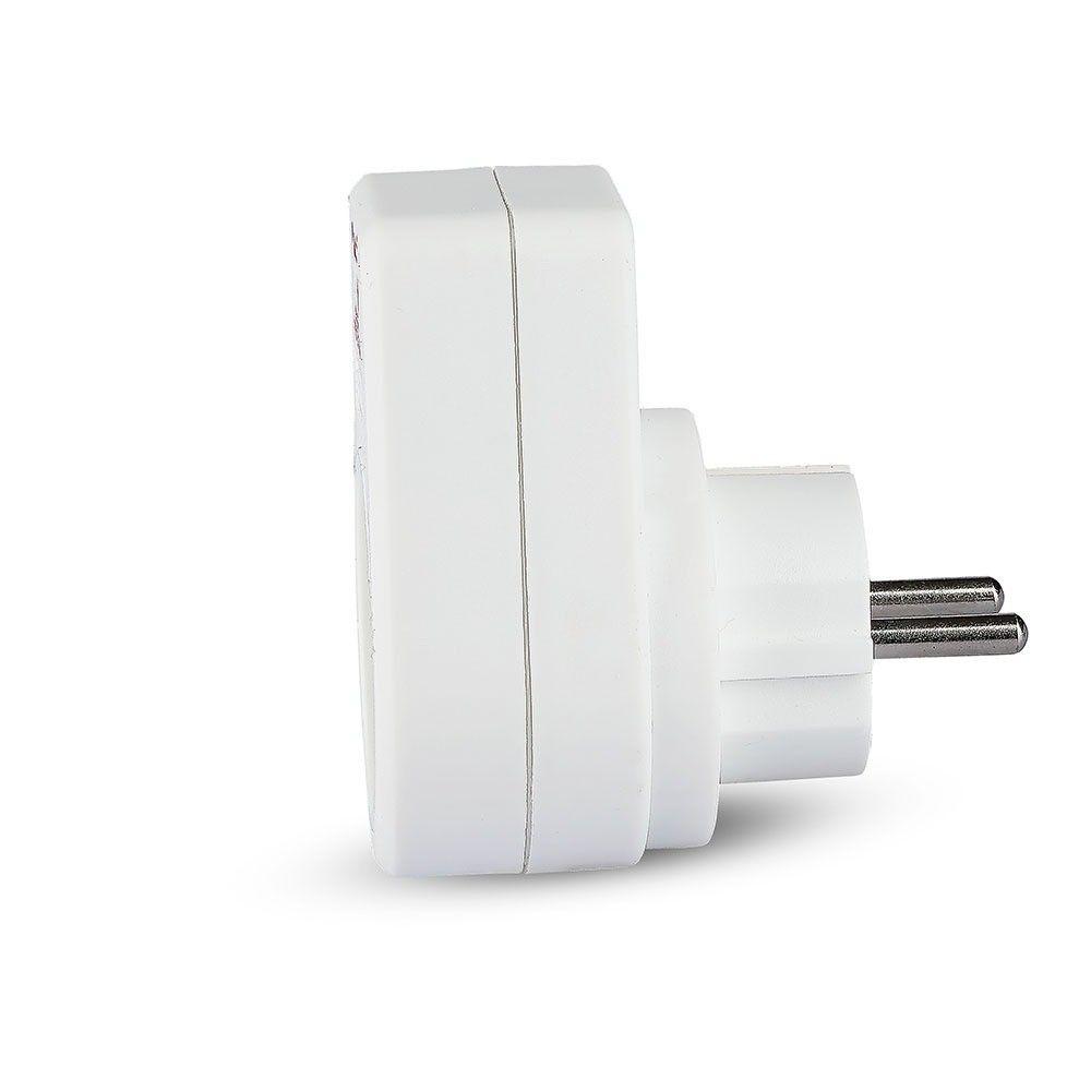 VT-1101-1 1 WAY ADAPTER-16A-WHITE