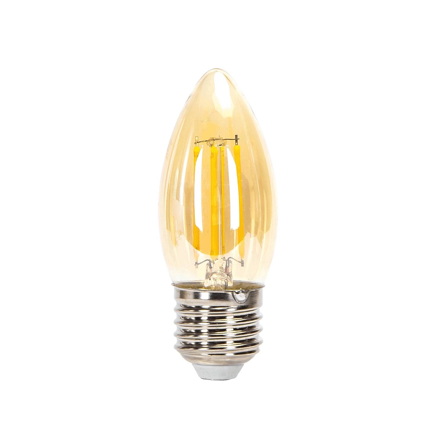 Żarówka LED Filament (Bursztynowa) C35 E27 6W