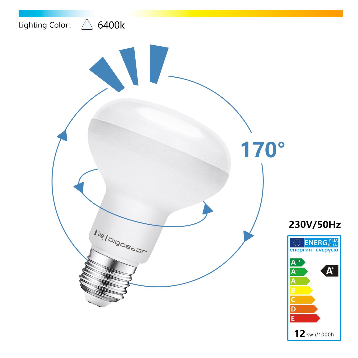 LED E27 12W R80