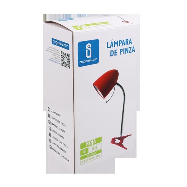 Clip Table Lamp (Without Light Source ) Red E27