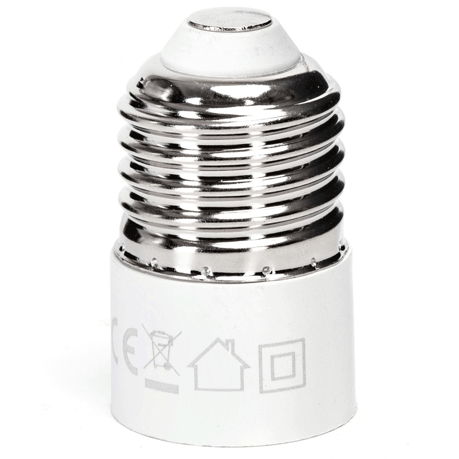 Adaptor E27 to E14 White