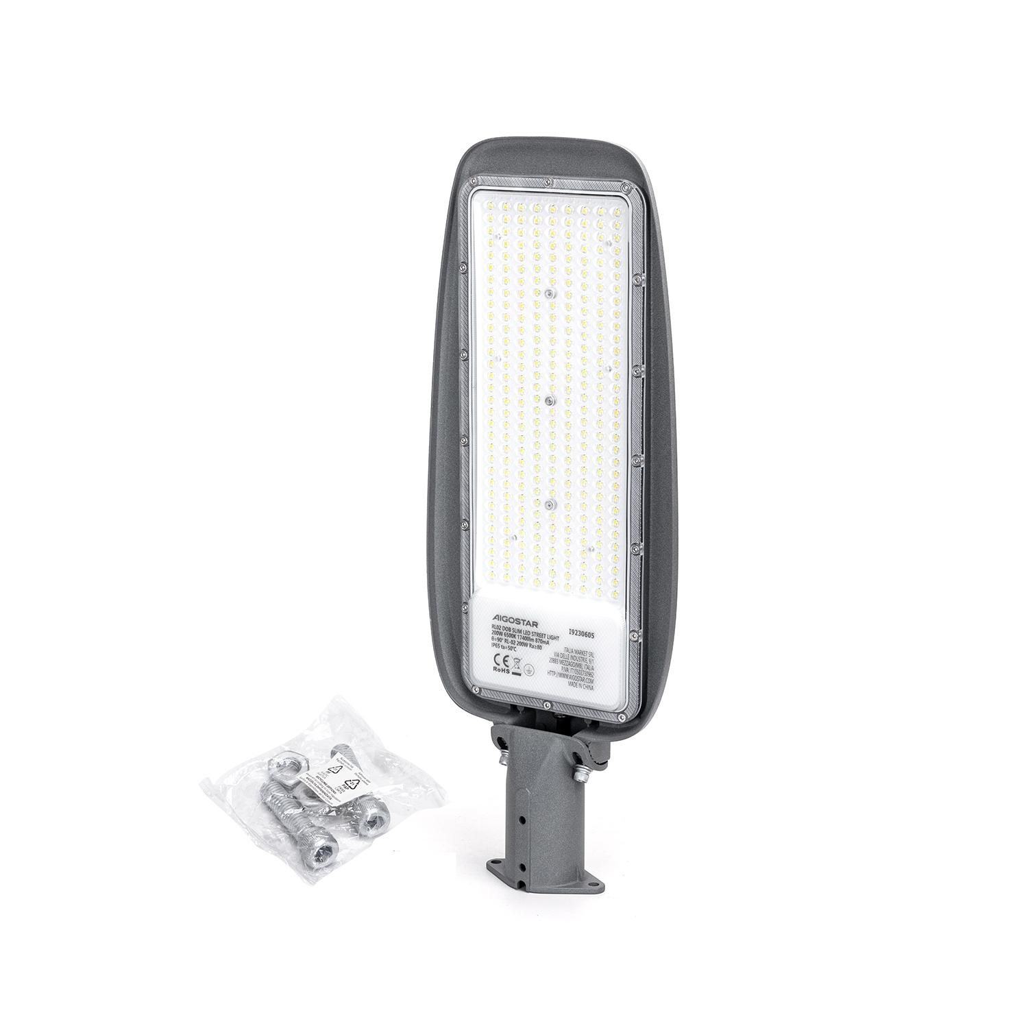 DOB LED lampa uliczna slim 200W (200W,6500K,IP65)