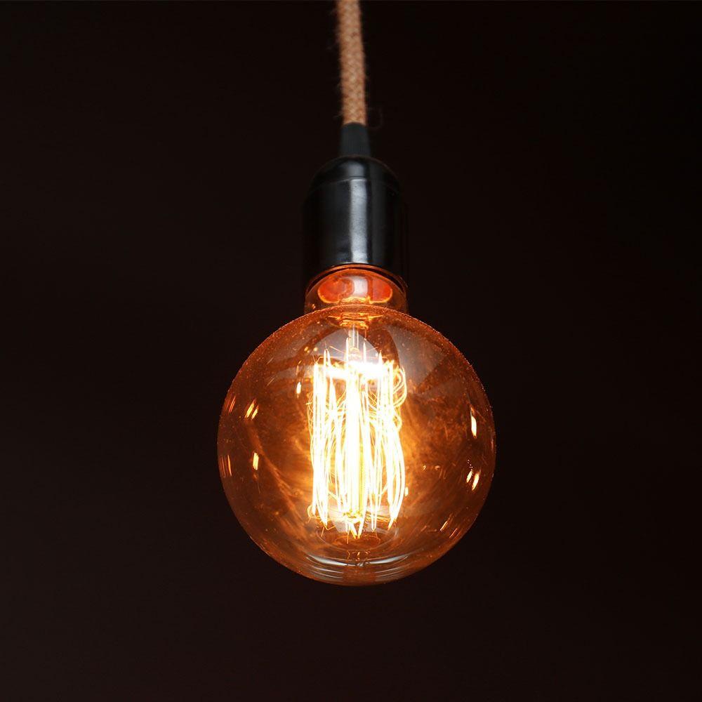 VT-2195 4W G125 LED ART FILAMENT BULB-AMBER GLASS 1800K E27