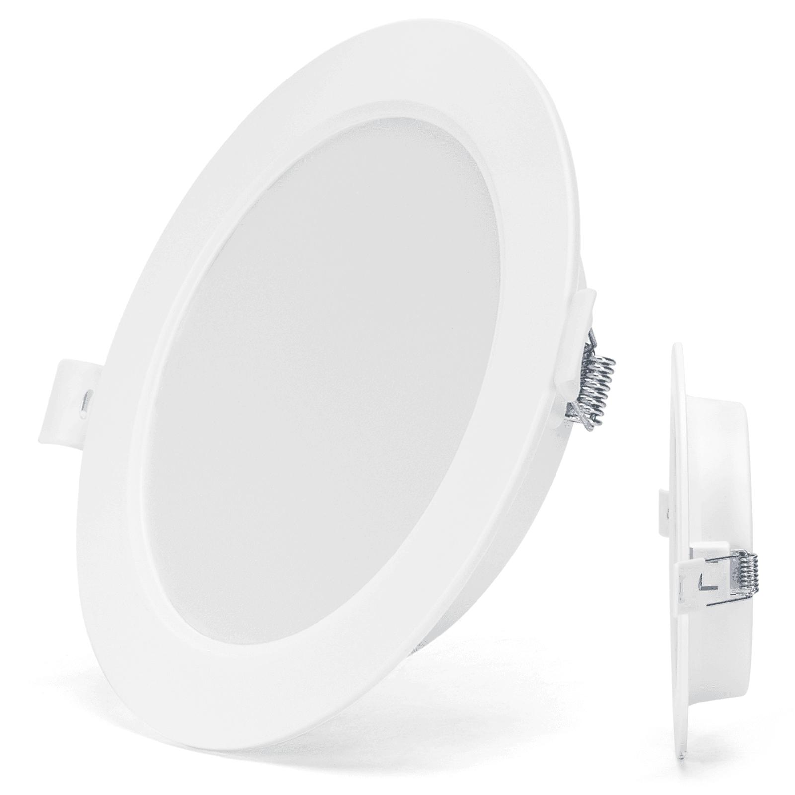 E6 LED  Flush-mounted Round Downlight 9W Natural Light