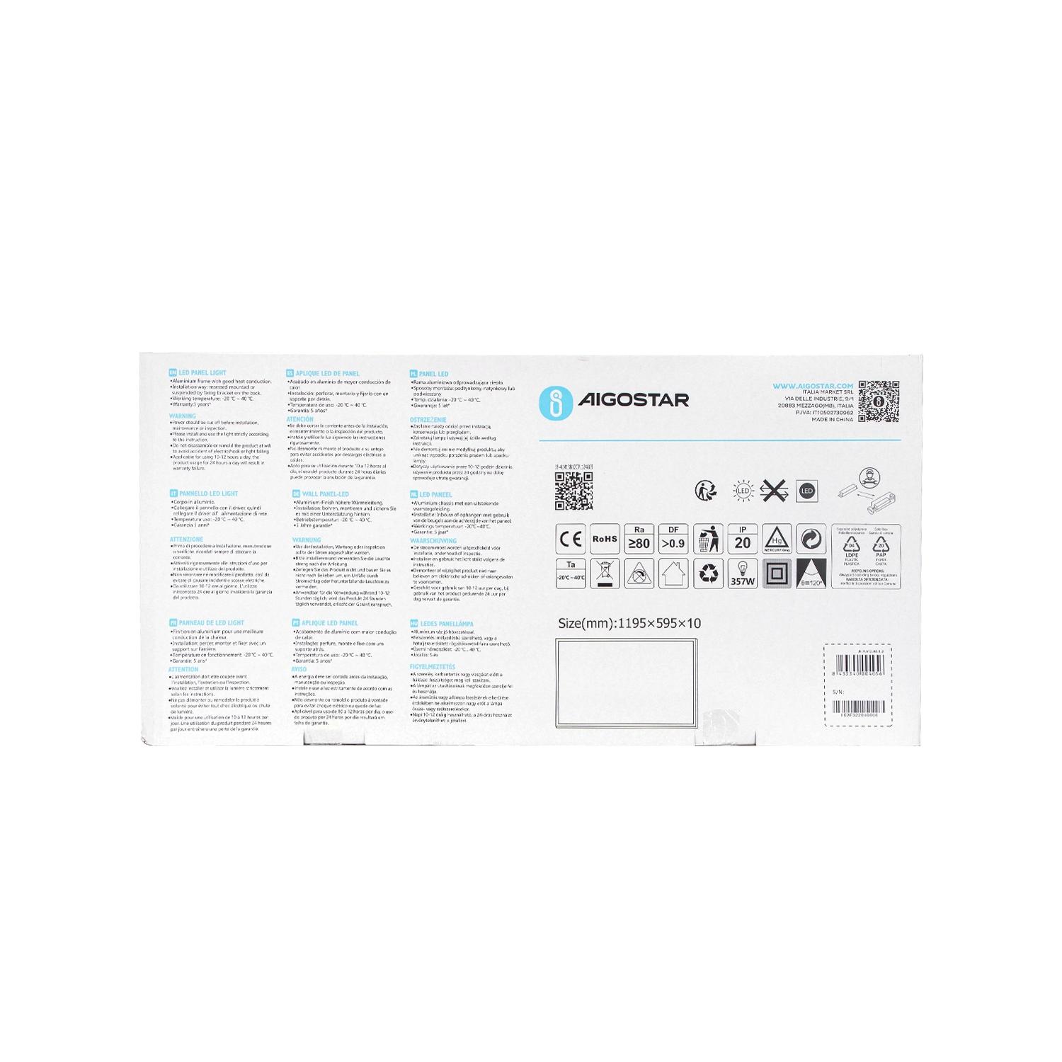 LED Edge-lit Panel Light 60W