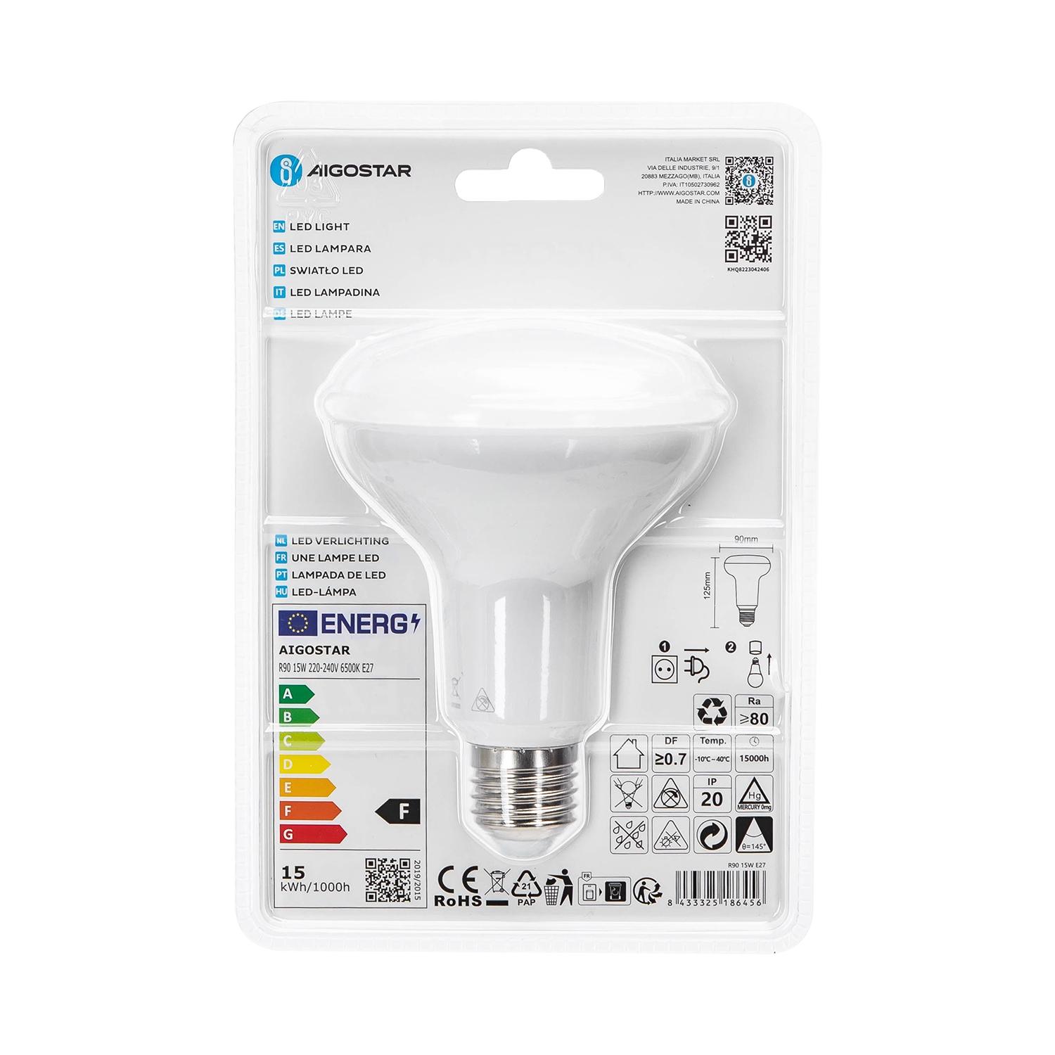 LED E27 15W R90