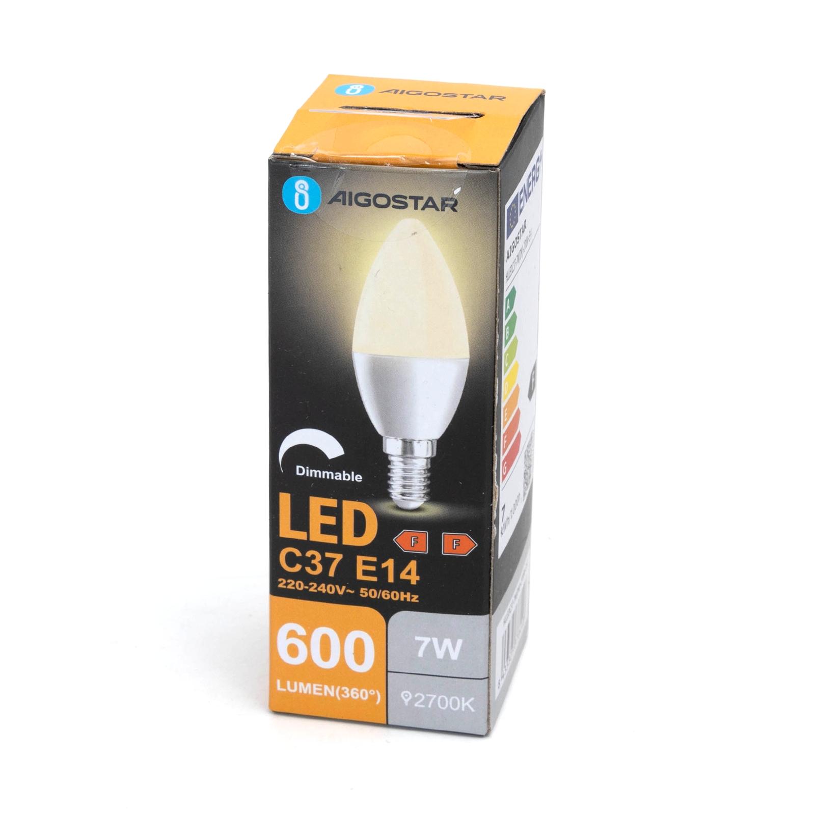 Ściemnialna żarówka LED C37 E14 7W 2700K