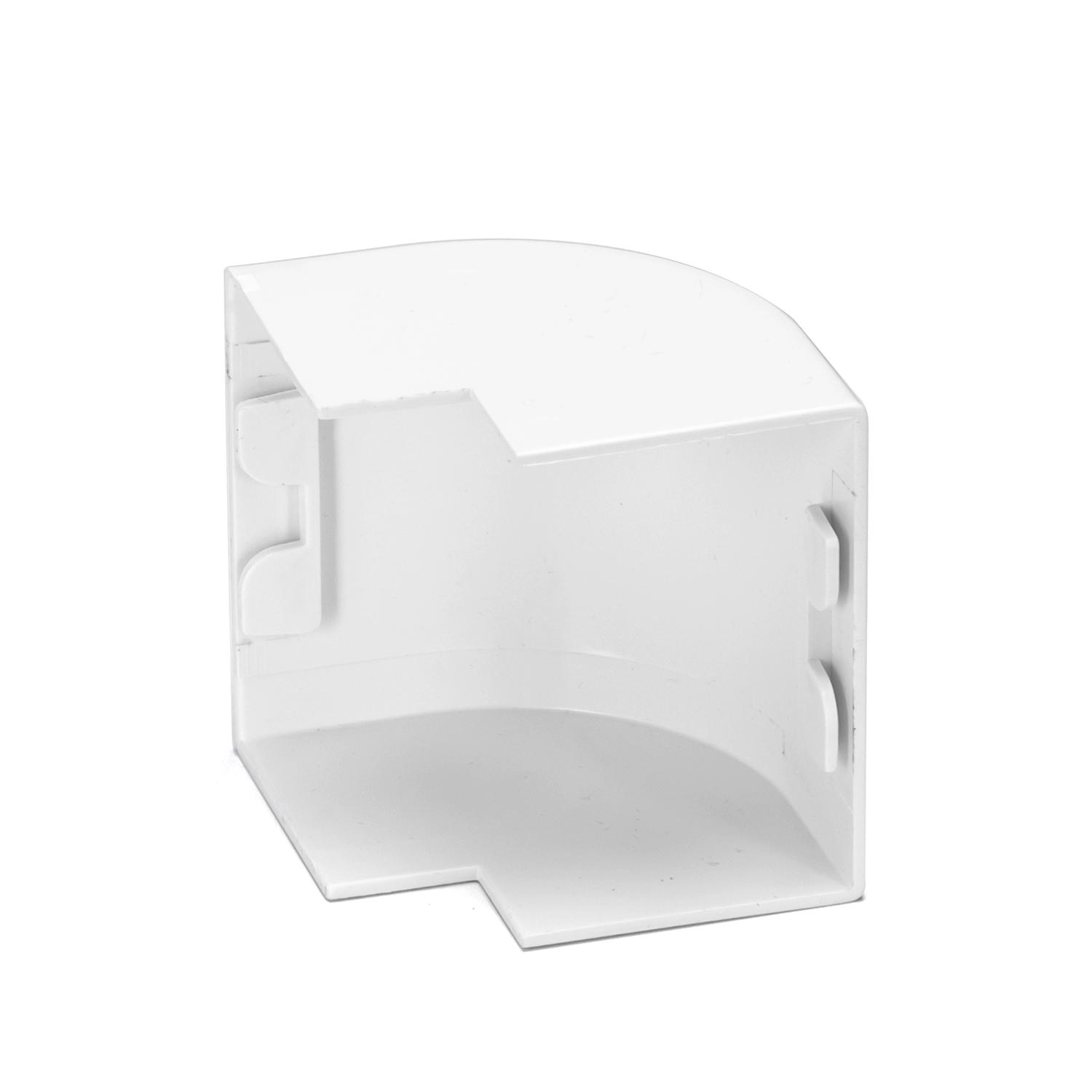 PVC Square Trunking External Bend White 60*40mm 4pcs