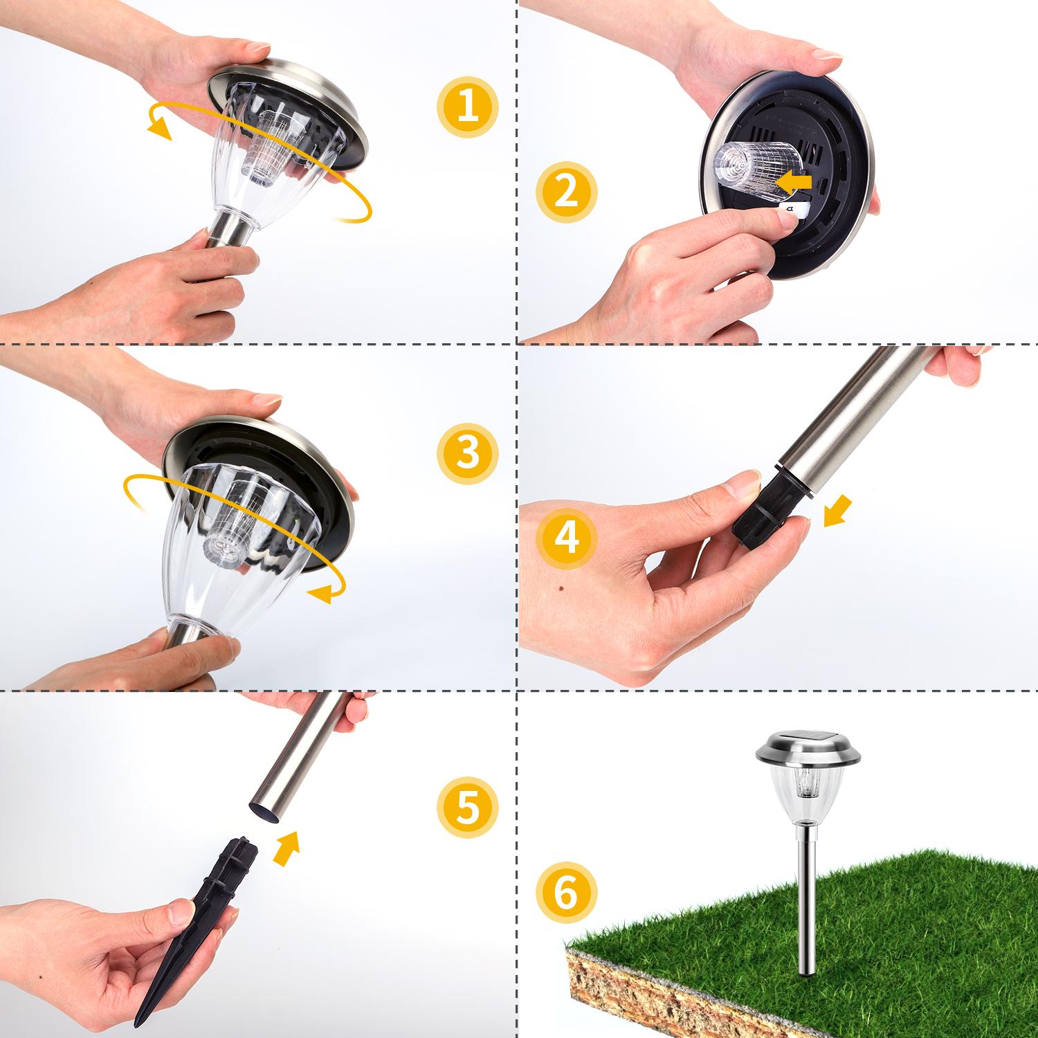 Solar Lawn Lights 0.08W IP44