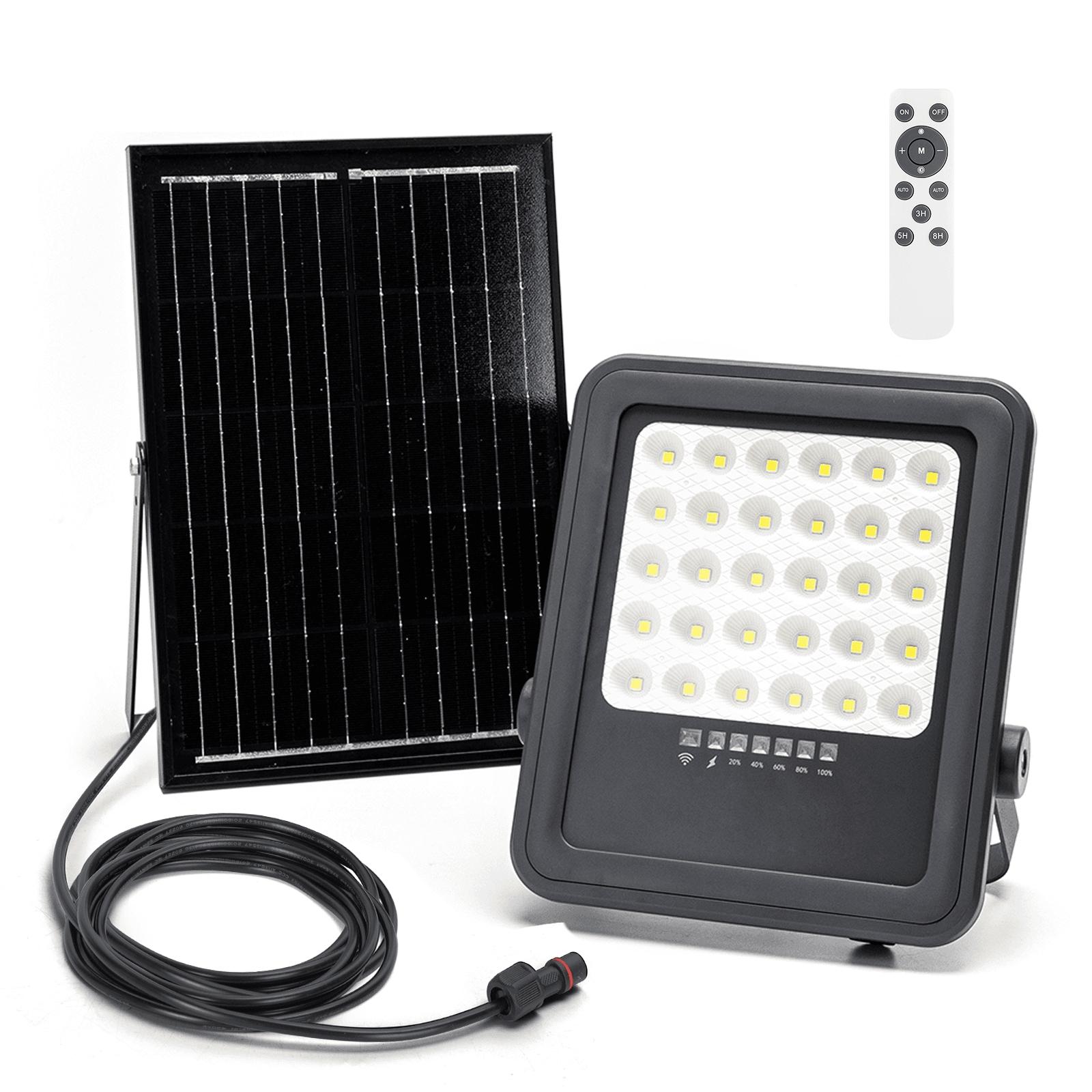 SP05 Naświetlacz solarny LED czarny 50W