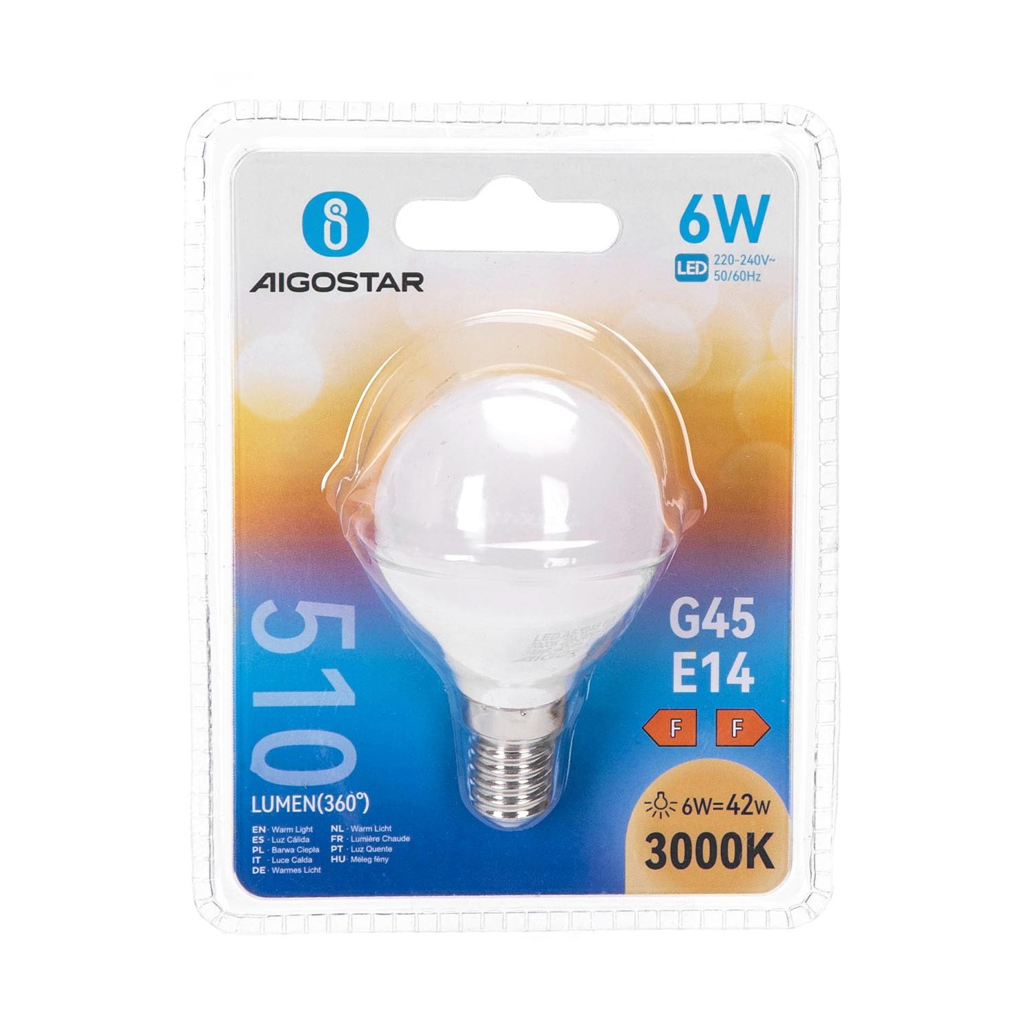 LED E14 6W G45