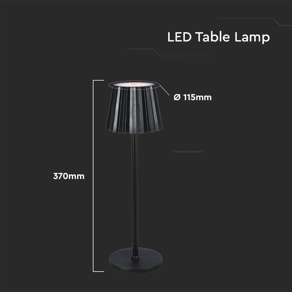 VT-1028 4W LED TABLE LAMP 3IN1 BLACK