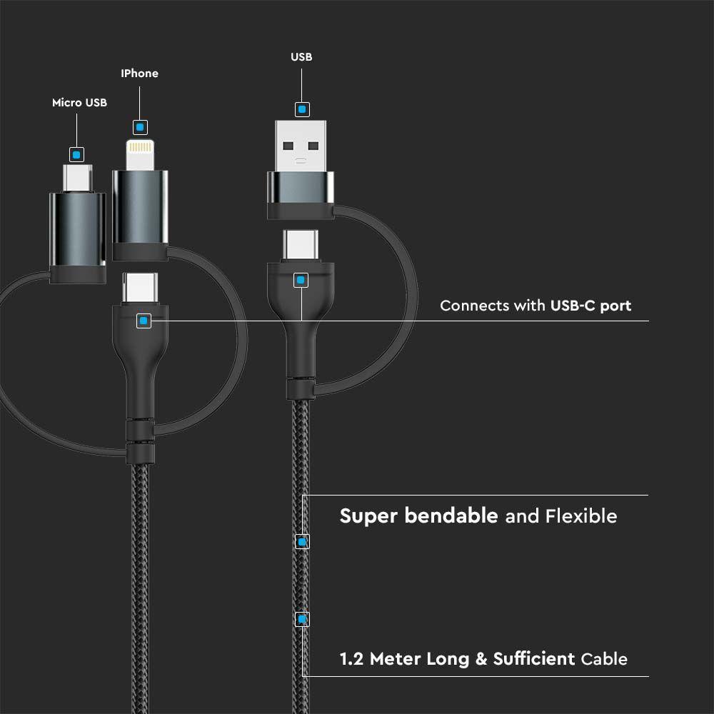 VT-5323 5IN1 CHARGING CABLE