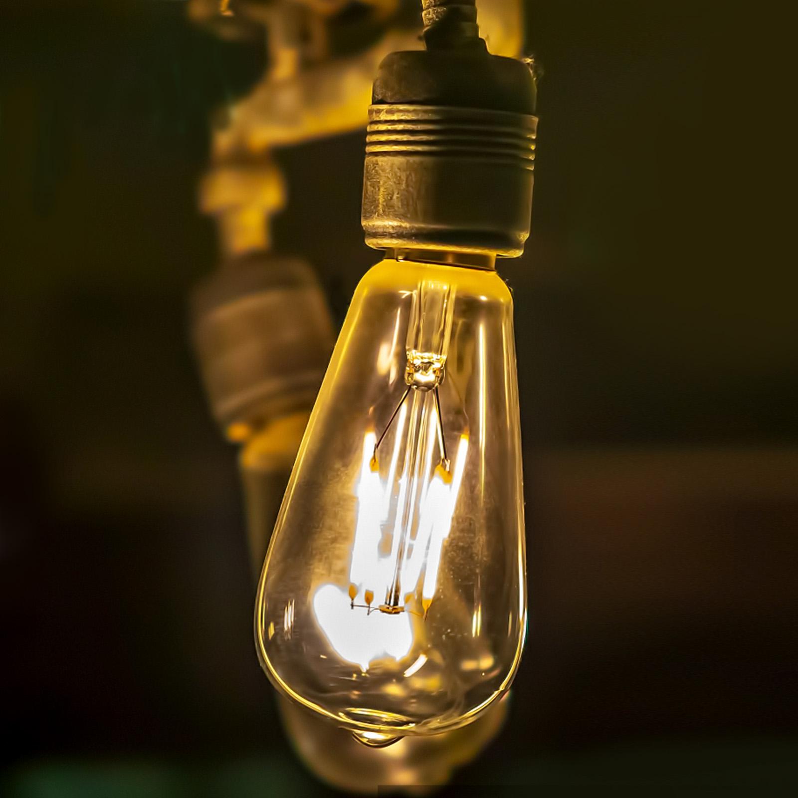 LED Filament Bulb (Amber) ST64 E27 8W