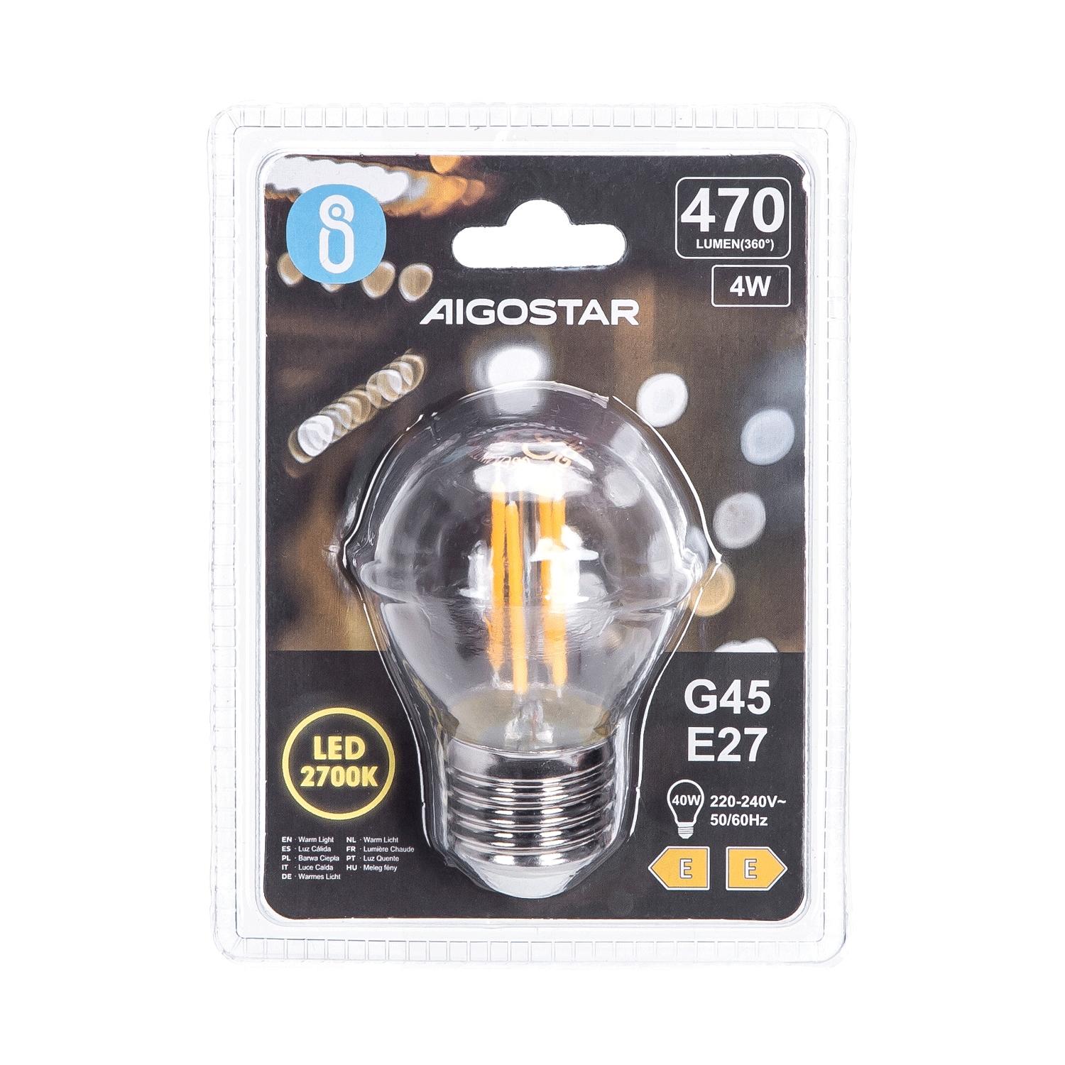 LED filament lamp G45