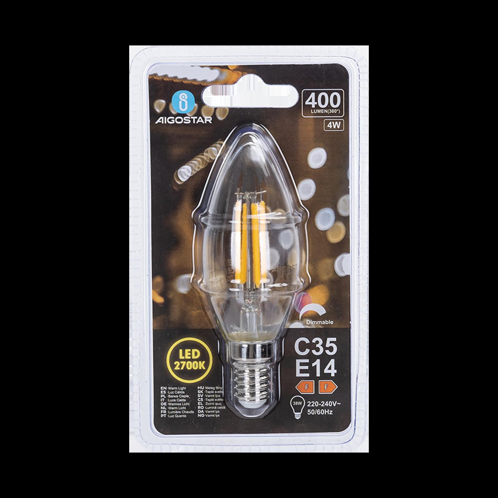 LED dimming filament C35 E14 4W 2700K