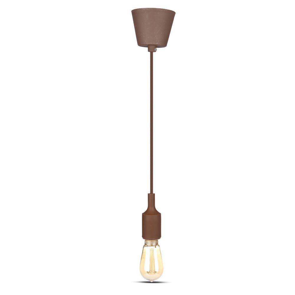 VT-7228 E27 SILICONE PENDANT HOLDER-BROWN