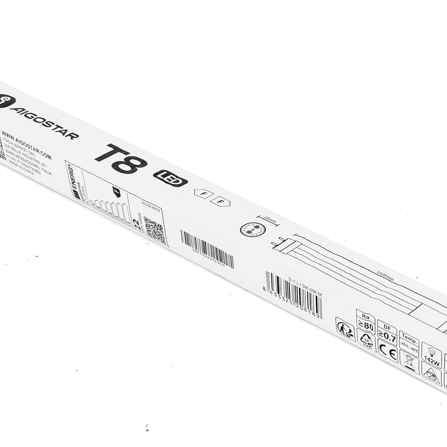 LED Glass T8 Light Tube 1.5m 22W