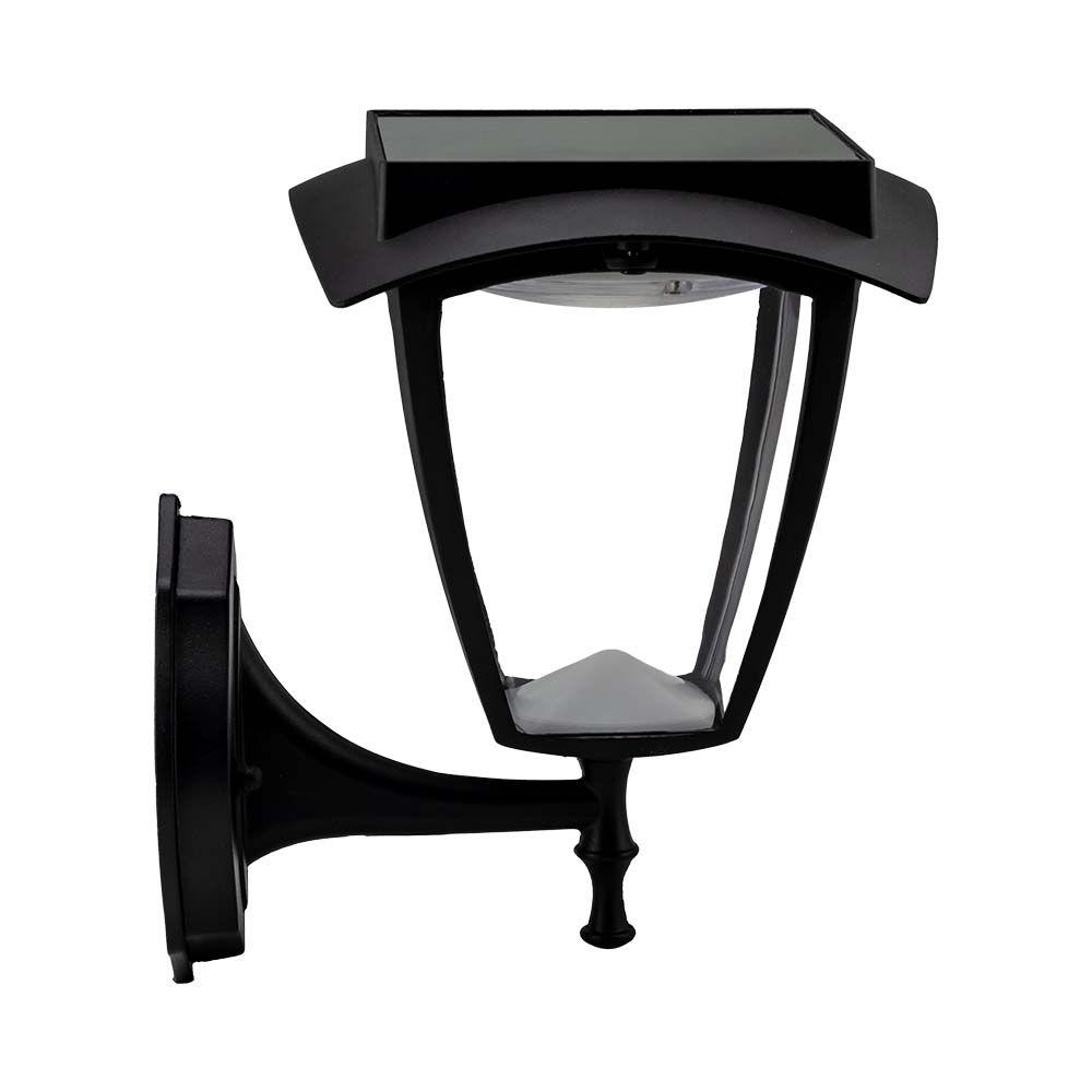 VT-982 LED SOLAR WALL LAMP 3000K+6000K MATT BLACK BODY