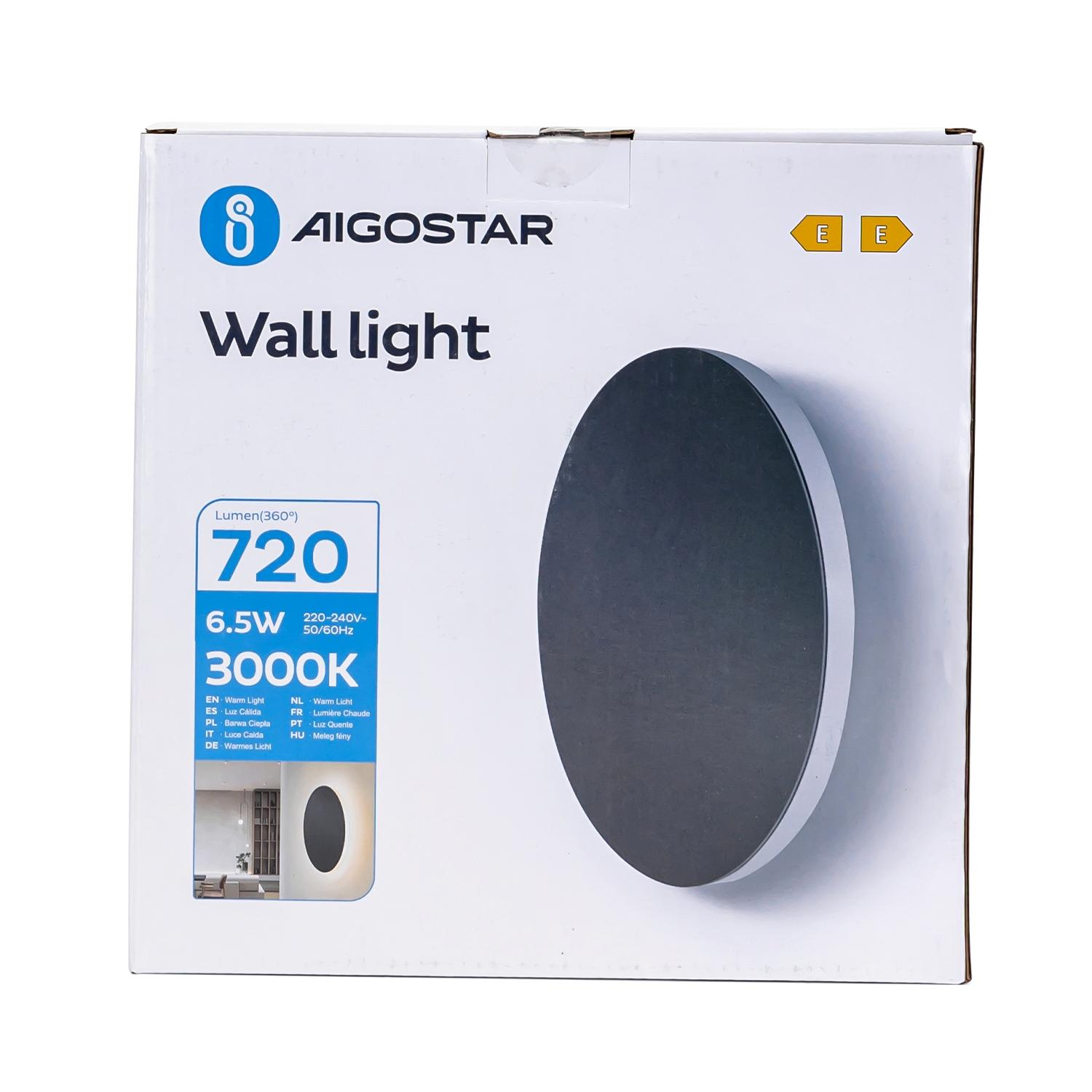 LED Metal Wall Light Black 6.5W