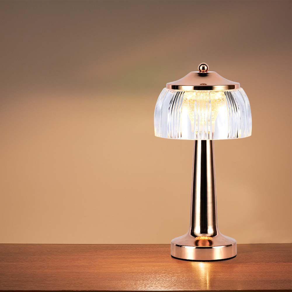 VT-1048 LED TABLE LAMP 1800mAH BATTERY 13.5x26.5CM 3IN1 FRENCH GOLD BODY