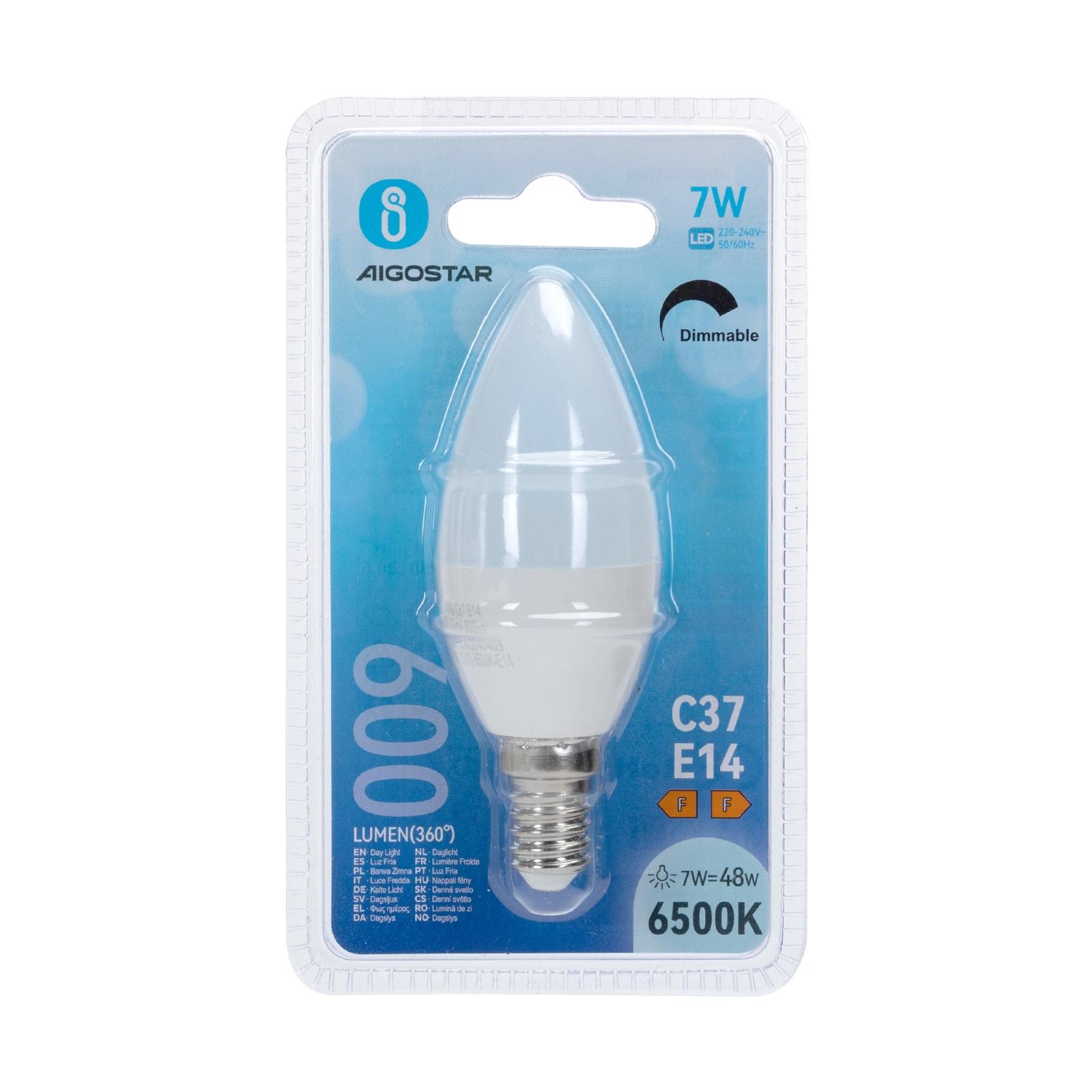 LED dimmable bulb C37 E14 7W 6500K