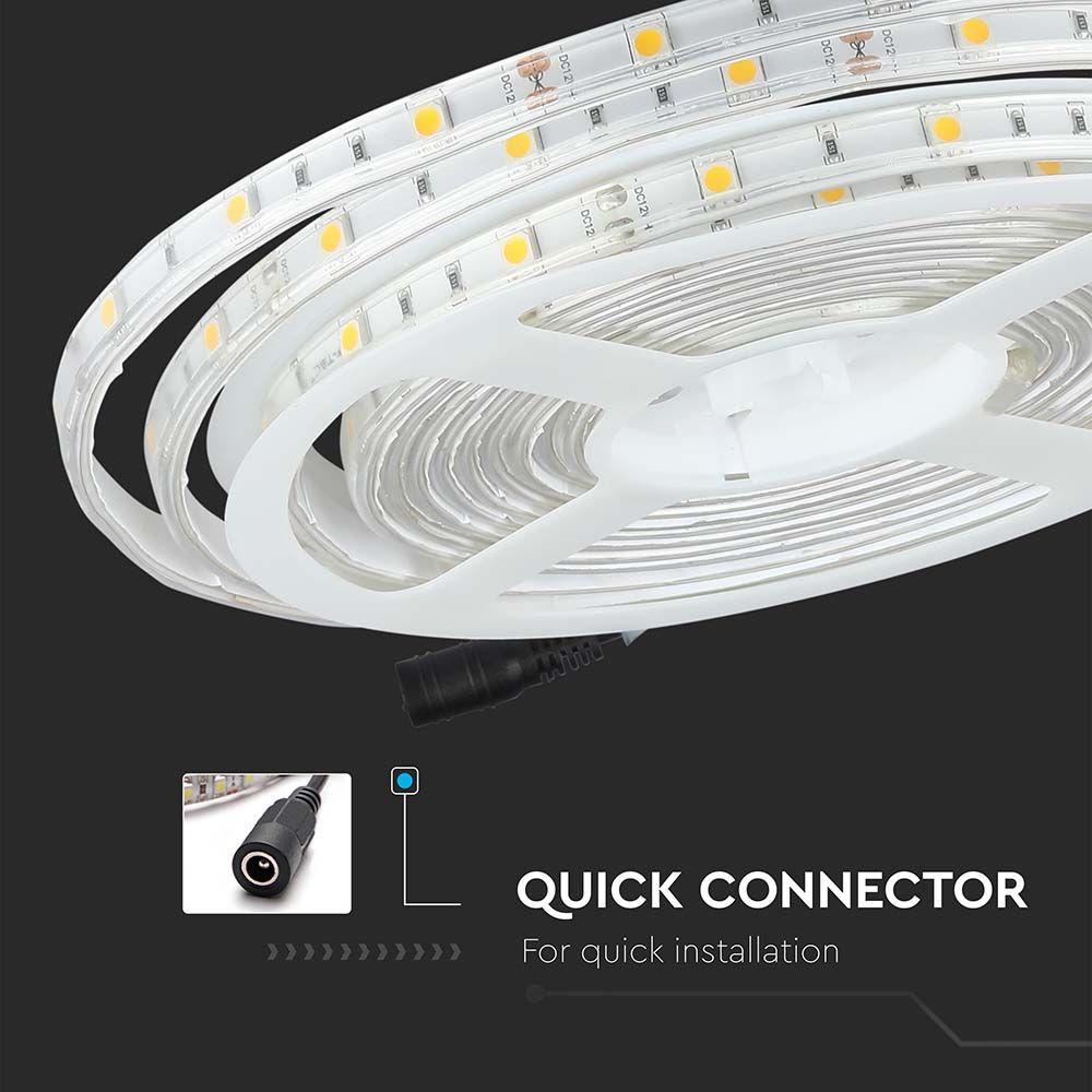 VT-5050 30 4W/M LED STRIP LIGHT COLORCODE:RGB IP65 (5M/ROLL)(PRICE PER M)