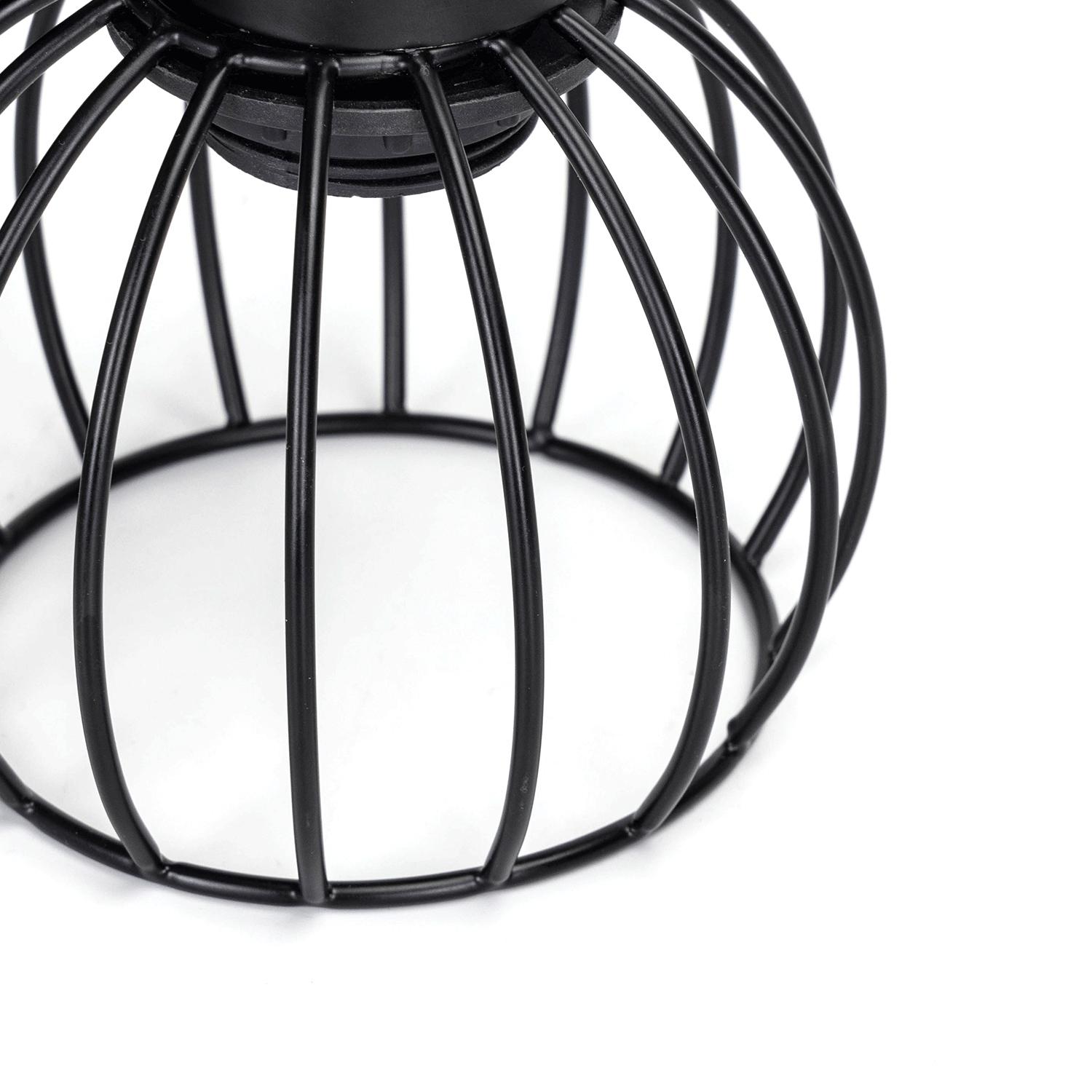 Metal wall light black (without light source) E27