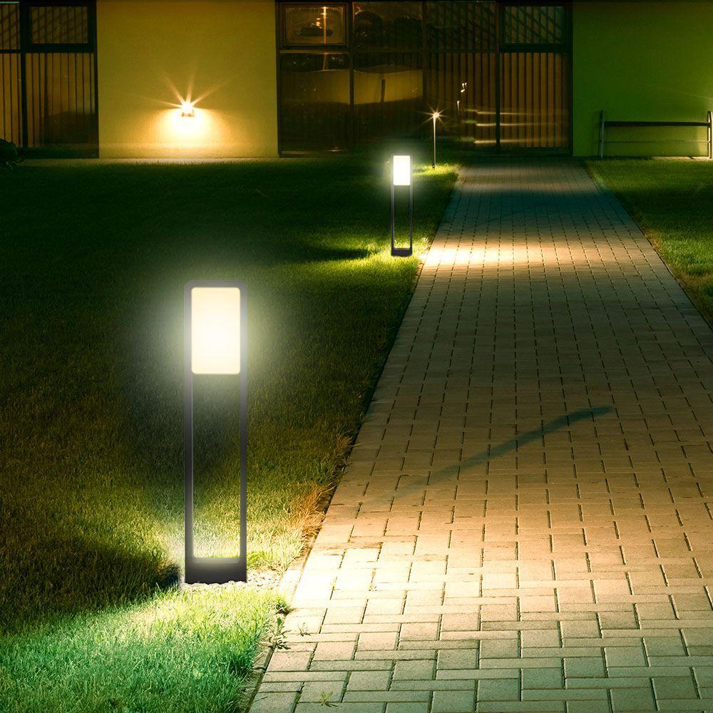 VT-33 10W LED BOLLARD LAMP SAMSUNG CHIP 6400K IP65 BLACK BODY